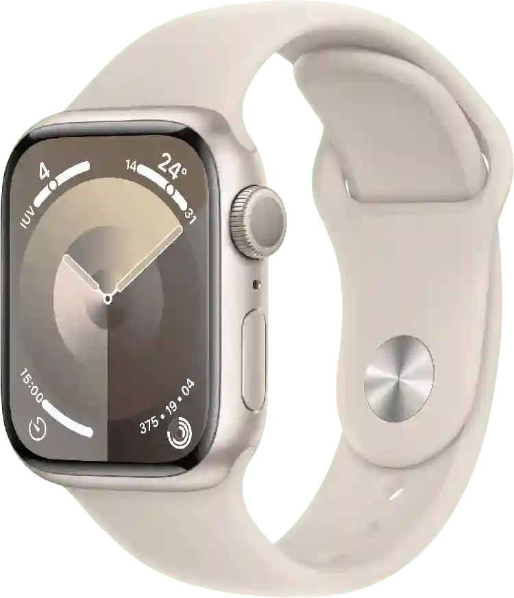 Apple Watch Series 9 GPS, Aluminium behuizing, 41mm