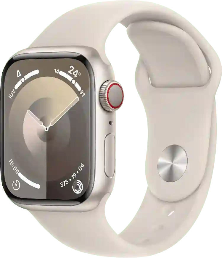 Apple Watch Series 9 GPS + Cellular, Aluminium behuizing, 41mm