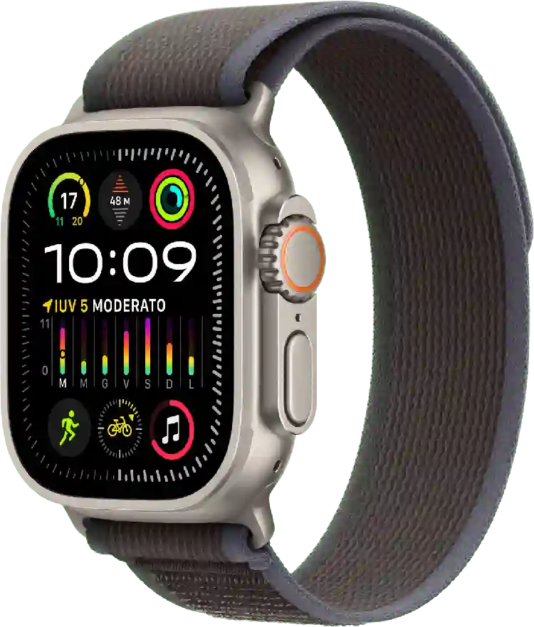 Apple Watch Ultra 2 GPS + Cellular, titanium behuizing, 49mm