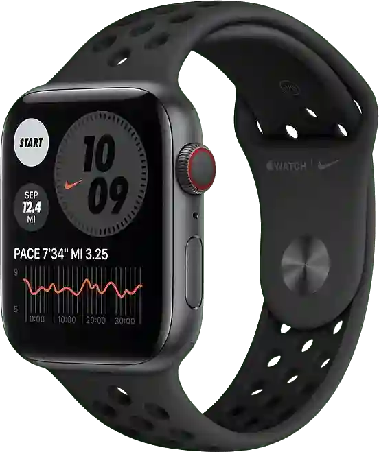 Apple Watch Nike Series 6 GPS + Cellular, Aluminium behuizing, 40mm
