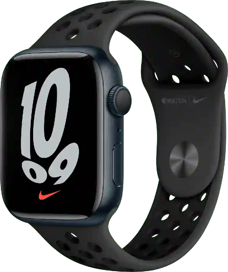 Apple Watch Nike Series 7 GPS, Aluminium behuizing, 41mm