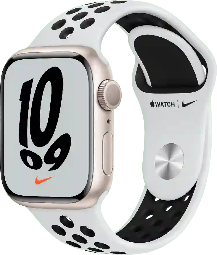 Apple Watch Nike Series 7 GPS + Cellular, Aluminium behuizing, 45mm