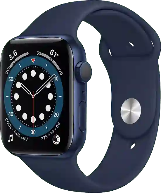 Apple Watch Series 6 GPS, Aluminium behuizing, 44 mm