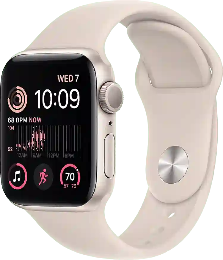 Apple Watch SE (2022) GPS, Aluminium behuizing, 44 mm