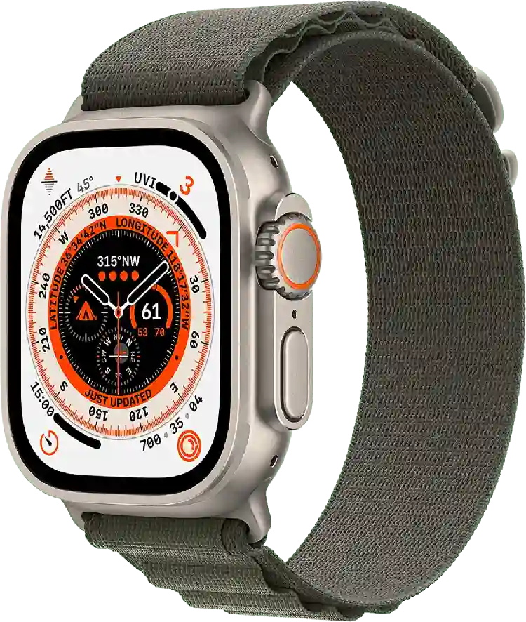 Apple Watch Ultra GPS + Cellular, Titanium Case, 49mm