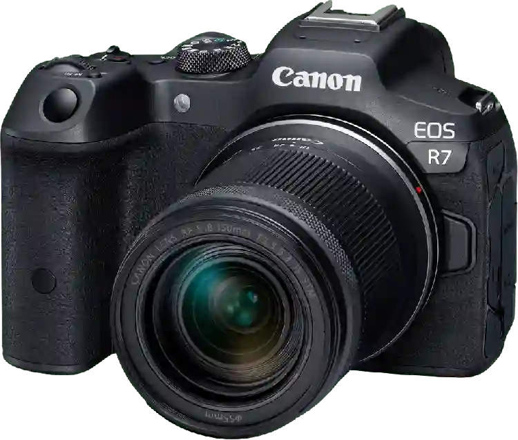 Canon EOS R7 + RF-S 18-150mm f/3,5-6,3 IS STM + EF-EOS R Bayonet Adapter