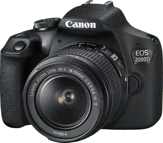 Canon EOS 2000D + EF-S 18-55mm f/3.5-5.6 IS II Camera en lens kit