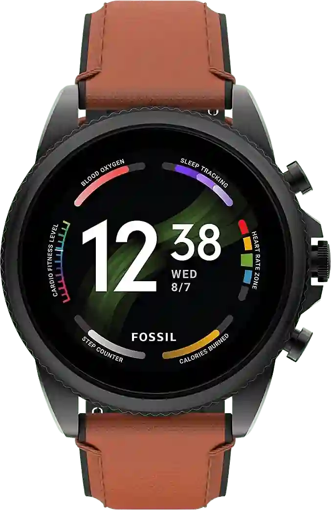 Fossil Gen 6 smartwatch, roestvrijstalen kast, 44 mm