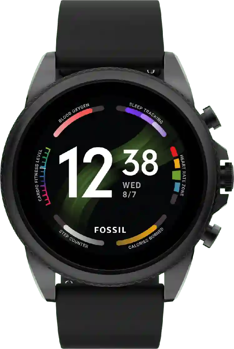 Fossil Gen 6 smartwatch, roestvrijstalen kast, 44 mm