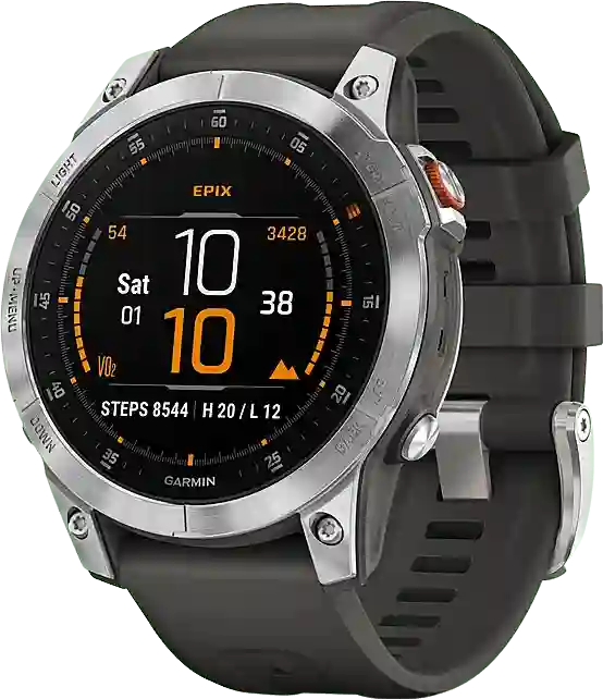 Garmin Epix ™ smartwatch, roestvrijstalen kast, 47 mm