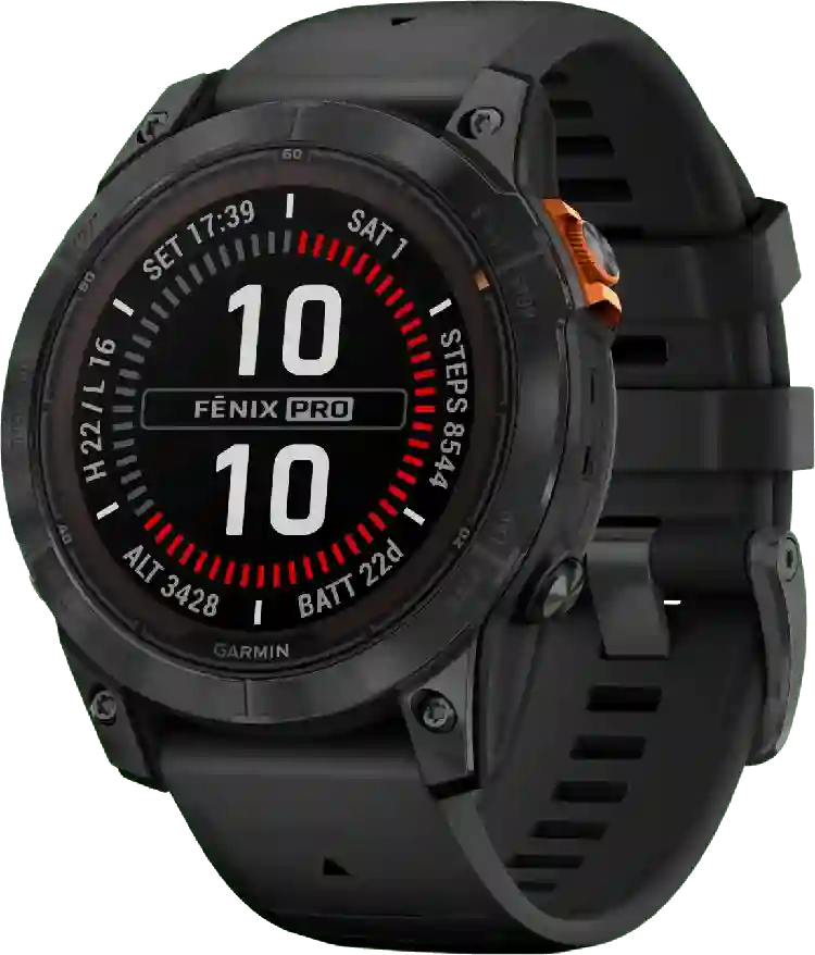 Garmin Fenix ​​7 Pro Solar Smartwatch, roestvrijstalen, 47 mm