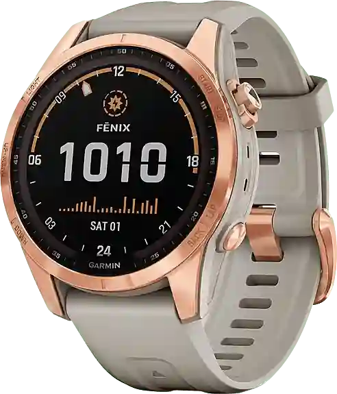 Garmin Fenix ​​7S Solar Smartwatch, roestvrijstalen kast, 42 mm