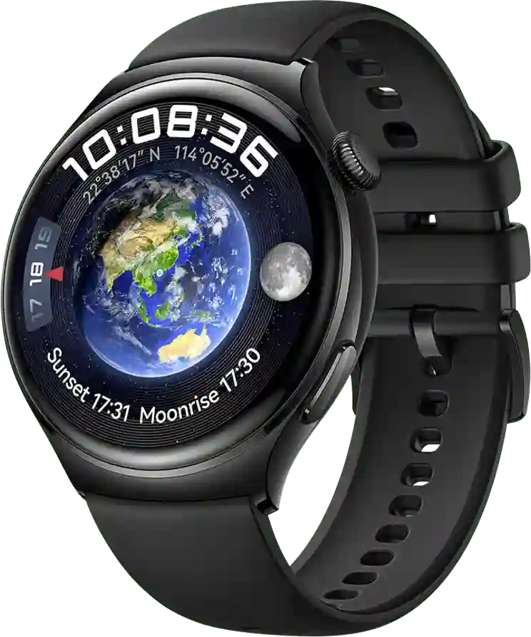 Huawei 4 Actieve smartwatch, roestvrijstalen, 46 mm