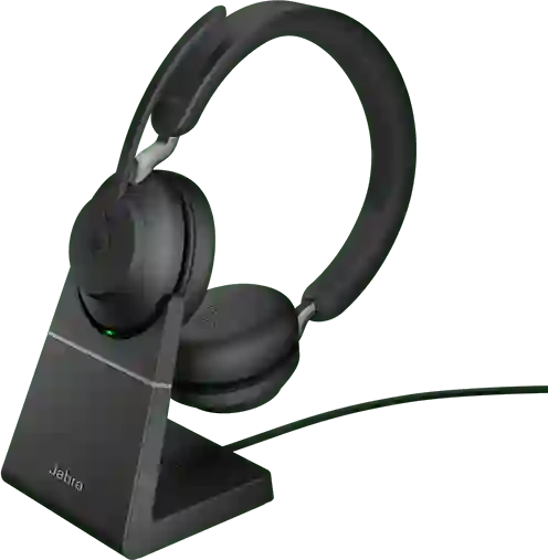 Jabra Evolve2 65 MS Stereo (USB-A) (incl. oplaadstation) Draadloze kantoorhoofdtelefoon