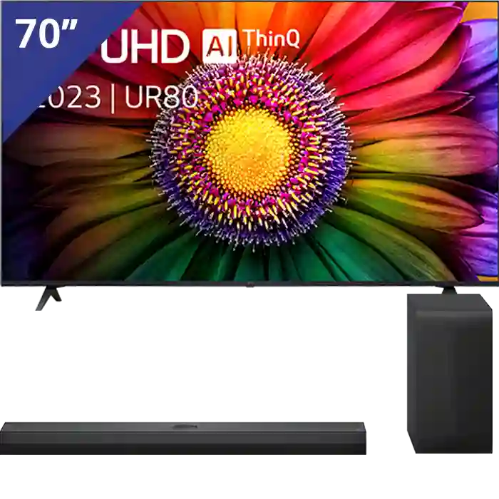 LG 70 inch 4K TV + LG Soundbar