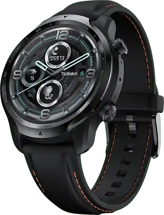 Mobvoi Tic Pro 3 GPS smartwatch, roestvrijstalen kast, 47 mm