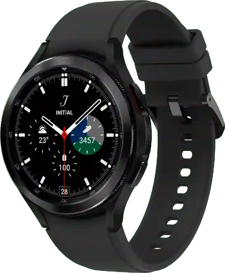 Samsung Galaxy Watch4 Classic LTE smartwatch, roestvrijstalen kast, 46 mm