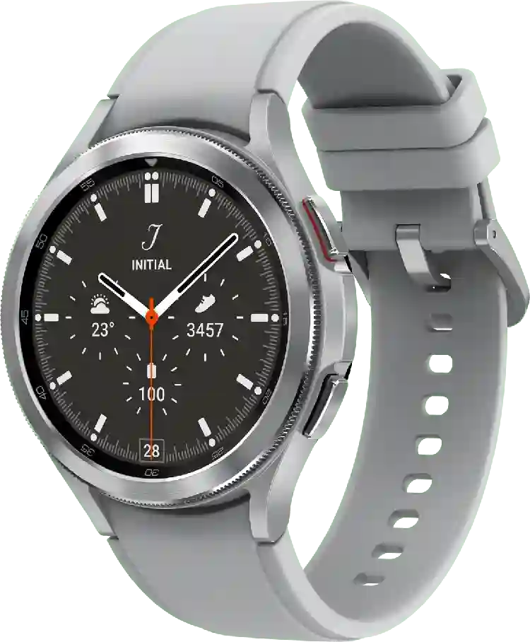 Samsung Galaxy Watch4 Classic LTE smartwatch, roestvrijstalen kast, 46 mm