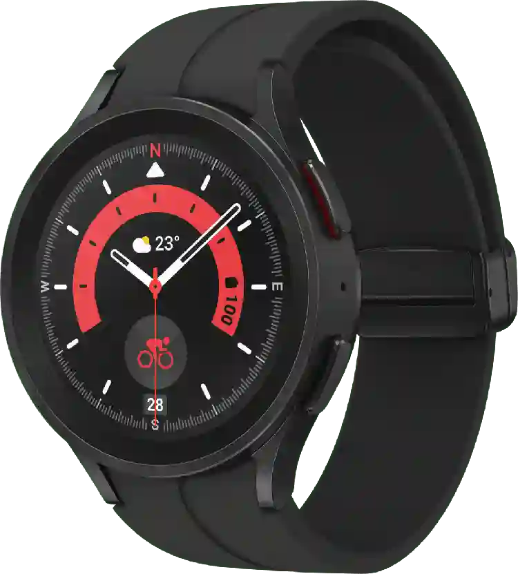 Samsung Galaxy Watch5 Pro LTE smartwatch, titanium behuizing, 45 mm