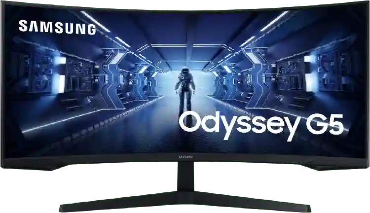 Samsung - 34" Odyssey G5 G55T Gaming MonitorLC34G55TWWPXEN