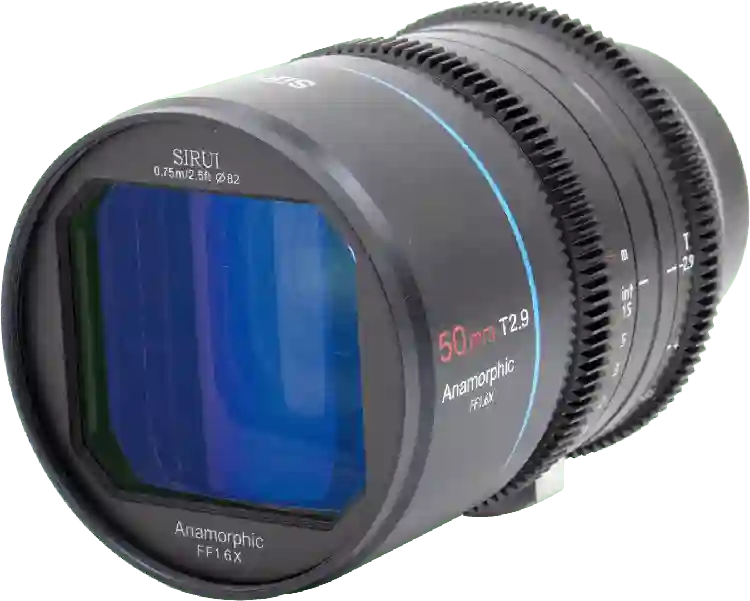Sirui 50mm T2.9 1.6X Anamorphic lens Canon RF-mount