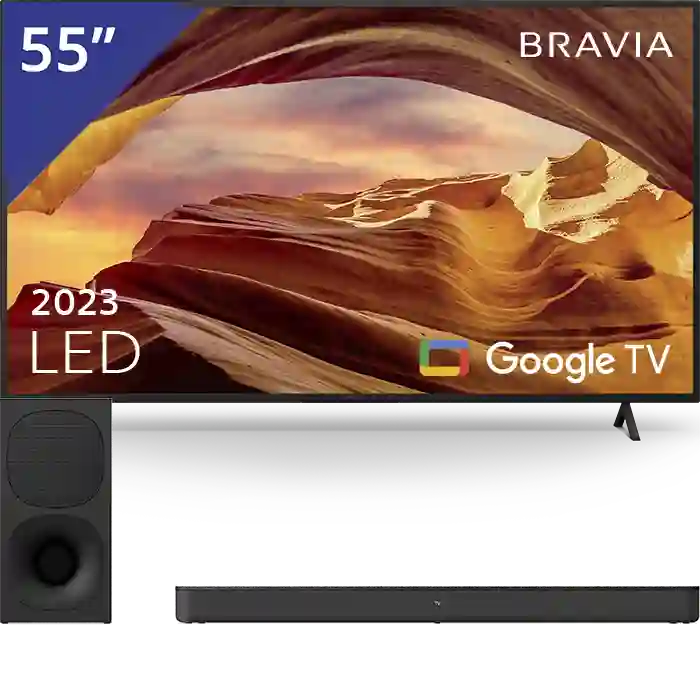 Sony 55 inch Ultra HD TV + Soundbar met Subwoofer