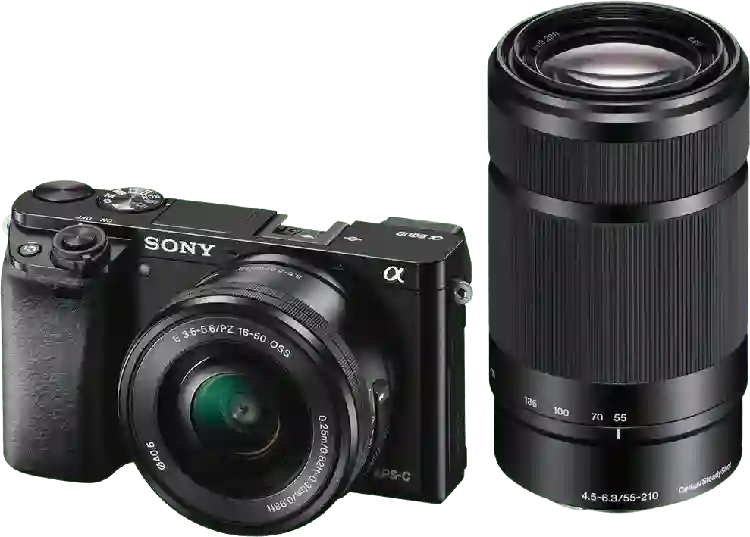 Sony Alpha 6000 + 16-50mm f/3.5-5.6 + 55-210mm f/4.5-6.3 kit