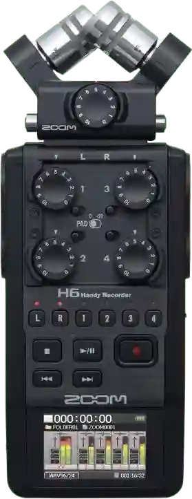 Zoom H6 draagbare 6 sporen audiorecorder